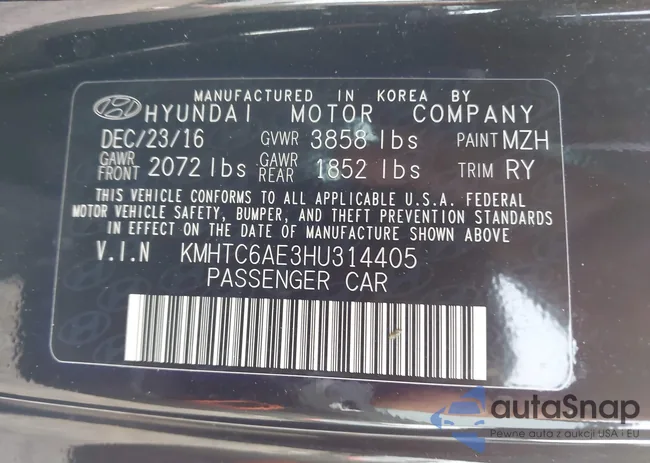 KMHTC6AE3HU314405: 44109310