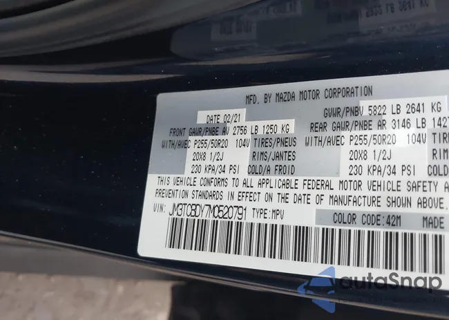 JM3TCBDY7M0520791: 44109350