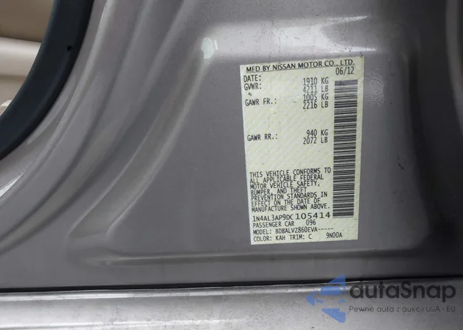 1N4AL3AP9DC105414: 44109473