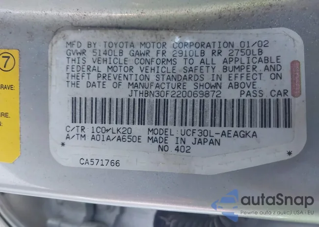 JTHBN30F220069872: 44110559