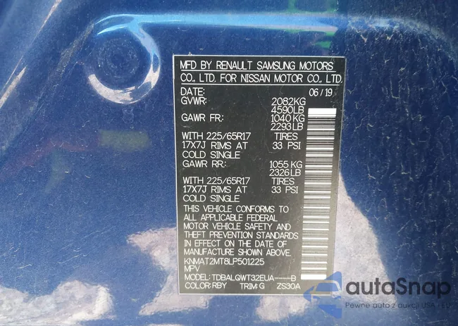 KNMAT2MT8LP501225: 44110726