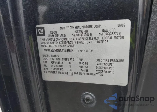 1GKLRLED0AJ101958: 44110864