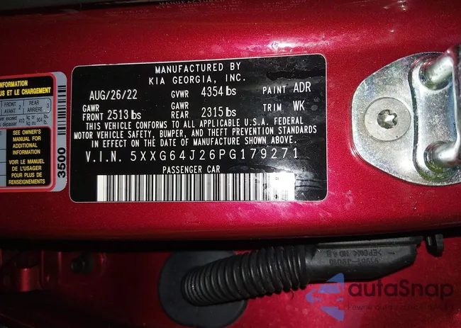 5XXG64J26PG179271: 44110889