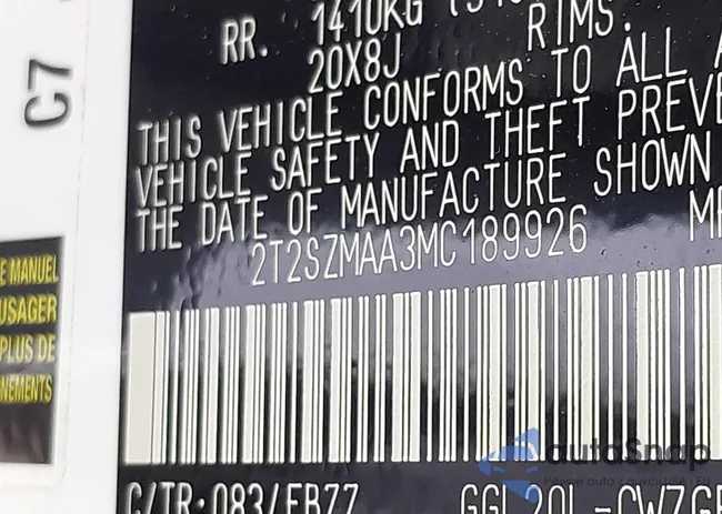 2T2SZMAA3MC189926: 44111093