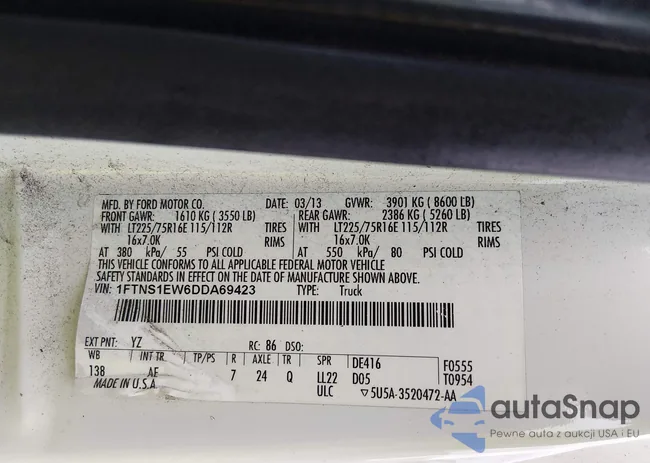 1FTNS1EW6DDA69423: 44110164