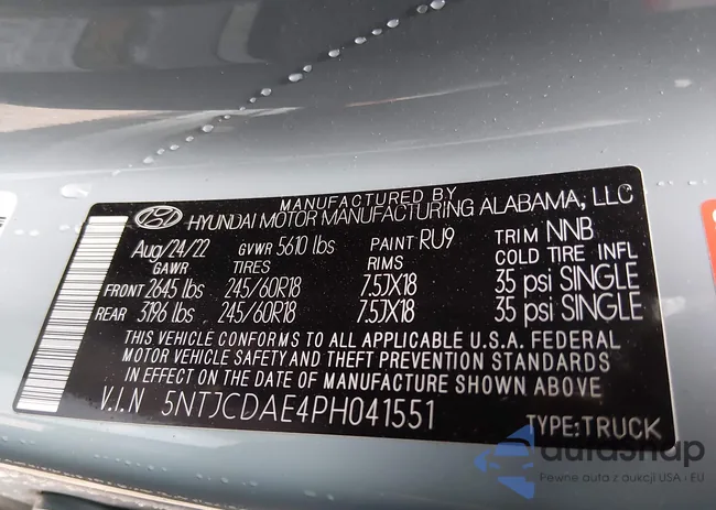 5NTJCDAE4PH041551: 44110195