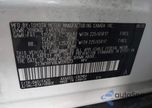 2T3W1RFVXLW096573: 44110381