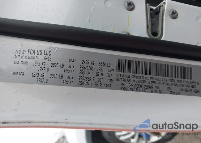 1C4PJMCX4KD238408: 44110391