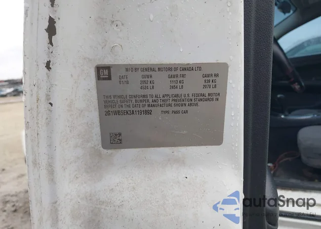 2G1WB5EK3A1191892: 44110407