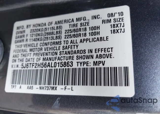 5J6TF2H56AL015863: 44110413