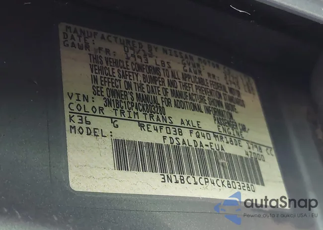 3N1BC1CP4CK803280: 44111514