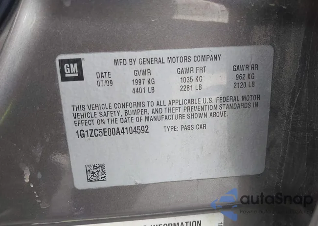 1G1ZC5E00A4104592: 44111605