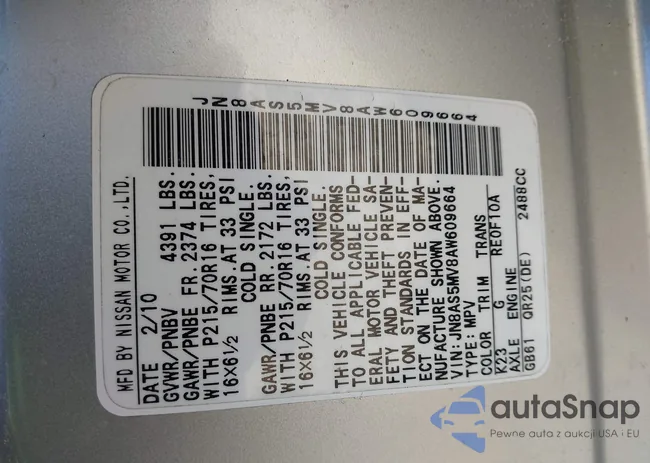 JN8AS5MV8A6609664: 44111797