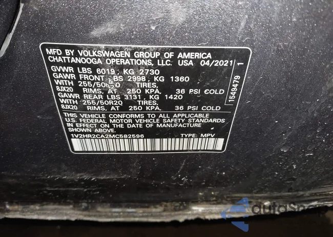 1V2HR2CA2MC582596: 44111800