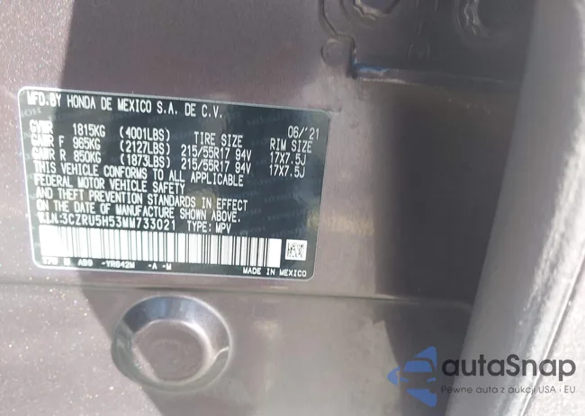 3CZRU5H53MM733021: 44111815