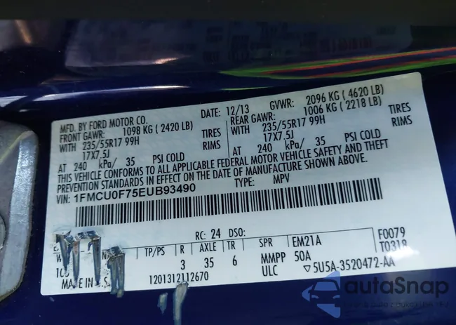 1FMCU0F75EUB93490: 44111823