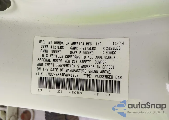 1HGCR2F79FA048202: 44111841