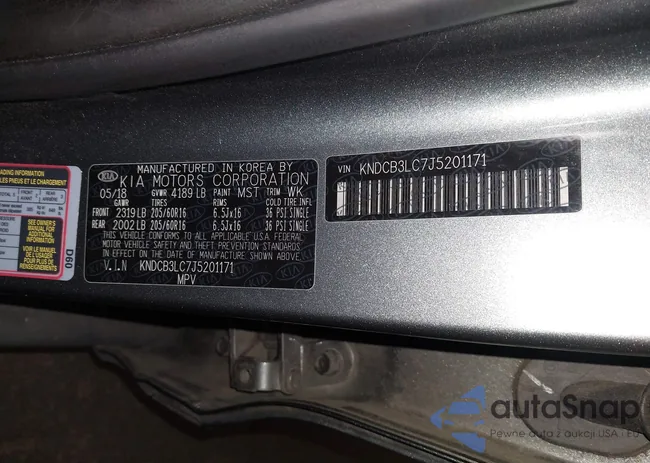 KNDCB3LC7J5201171: 44112003