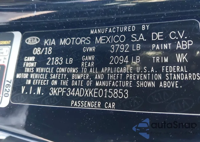 3KPF34ADXKE015853: 44112049