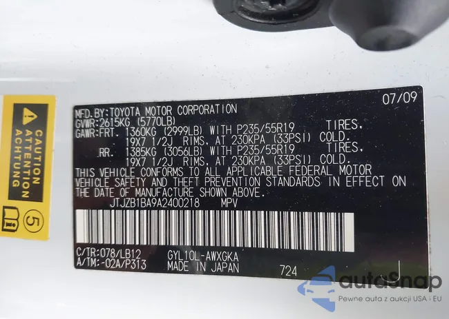 JTJZB1BA9A2400218: 44112091