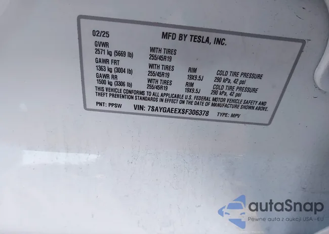 7SAYGAEEXSF306378: 44111131