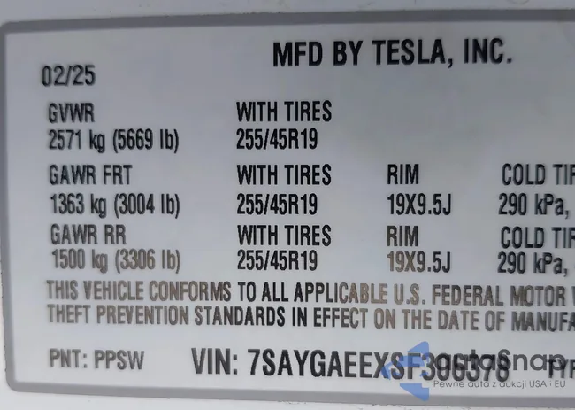 7SAYGAEEXSF306378: 44111131