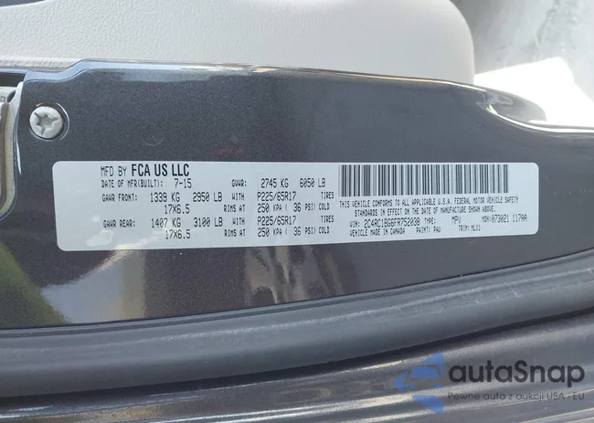 2C4RC1BG6FR752038: 44111137