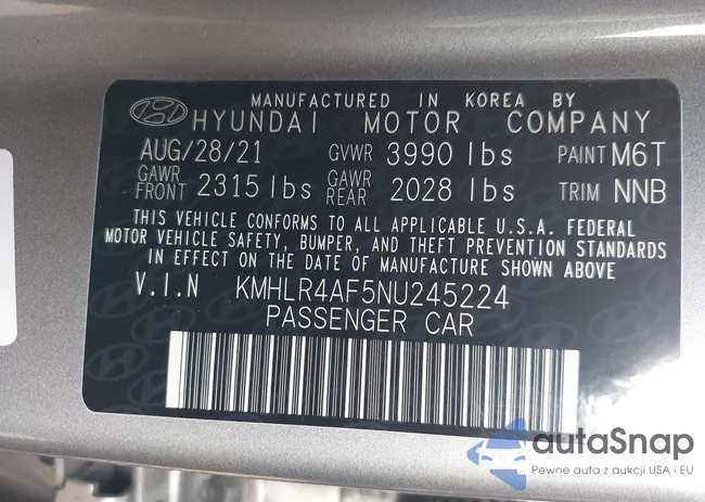 KMHLR4AF5NU245224: 44111216