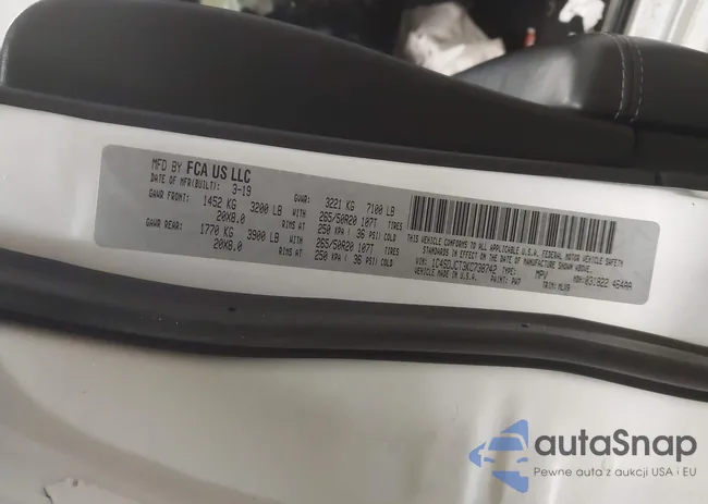 1C4SDJCT3KC738742: 44111339