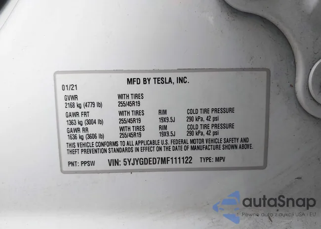 5YJYGDED7MF111122: 44111362