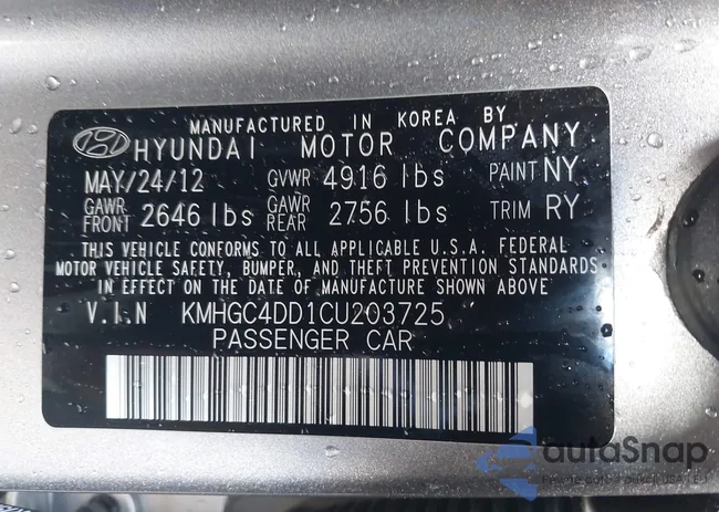 KMHGC4DD1CU203725: 44111370