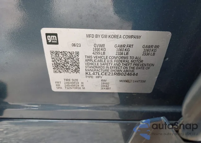 KL47LCE21RB024644: 44111428