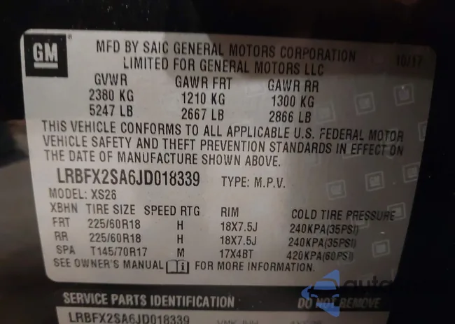 LRBFX2SA6JD018339: 44111437