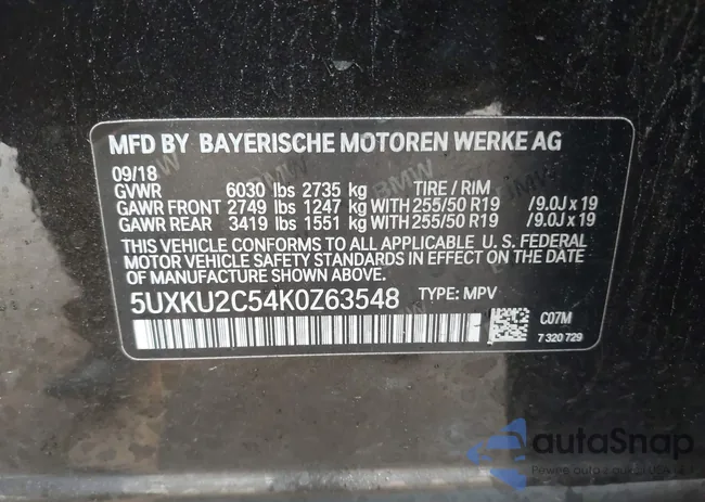 5UXKU2C54K0Z63548: 44111445