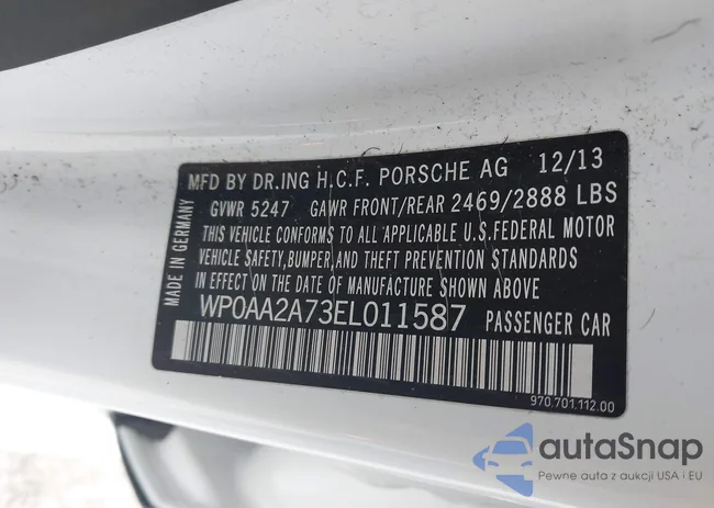 WP0AA2A73EL011587: 44112586