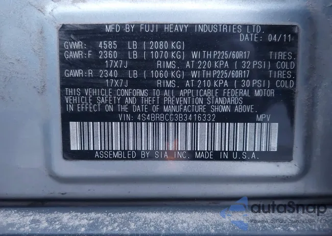 4S4BRBCC3B3416332: 44112596