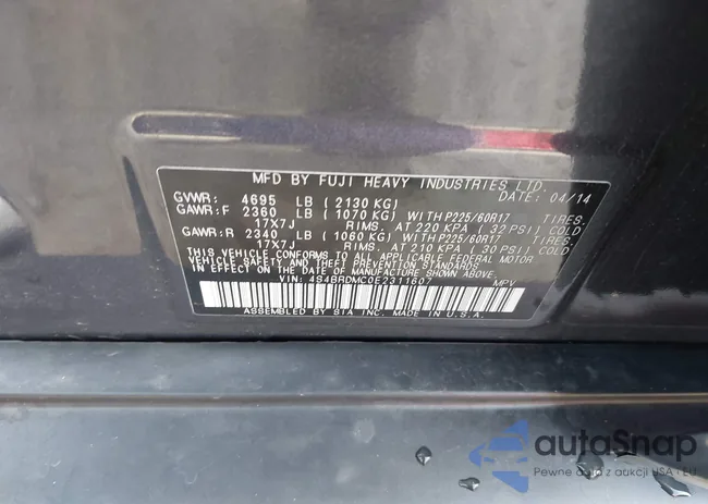 4S4BRDMC0E2311607: 44112618