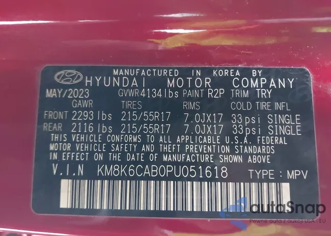 KM8K6CAB0PU051618: 44112620