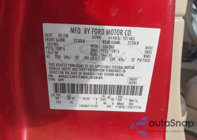 4M2CU81799KJ03845: 44112842