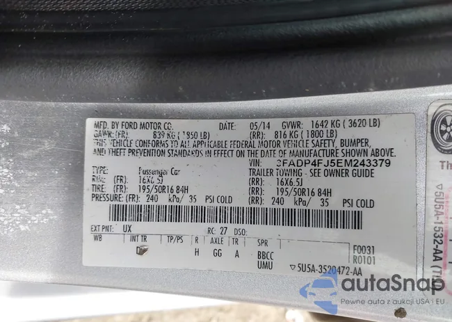 3FADP4FJ5EM243379: 44112866