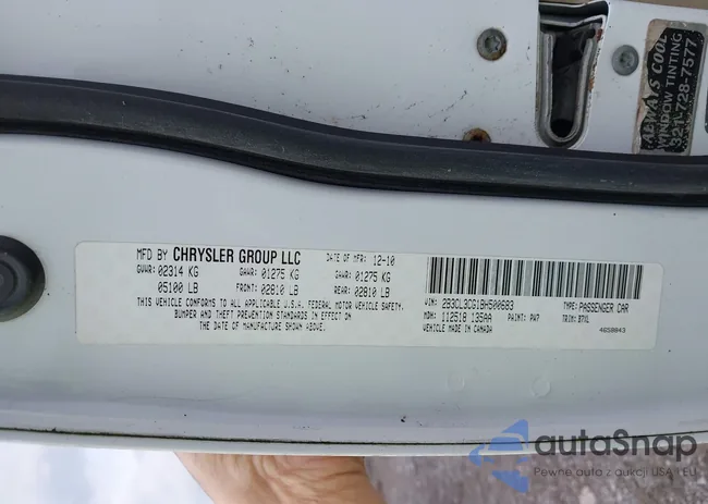 2B3CL3CG1BH500683: 44112879