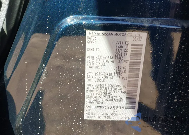 5N1DL0MMXHC529838: 44112982