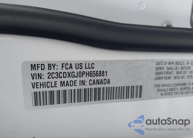 2C3CDXGJ0PH656881: 44113005