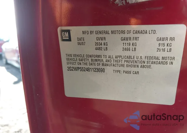 2G2WP552481123690: 44112104