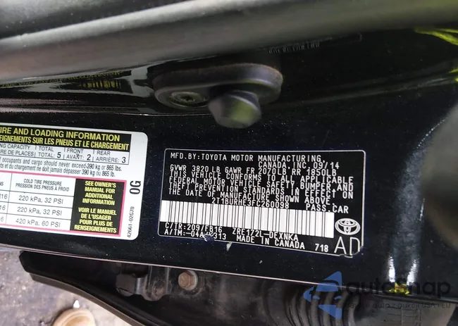 2T1BURHE3FC260098: 44112144