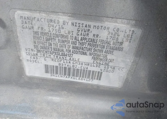 3N1CN7APXGL884127: 44112188