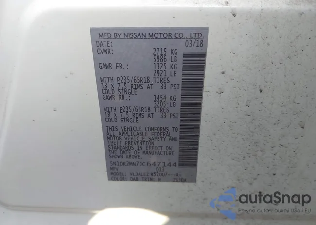 5N1DR2MN7JC647144: 44112239