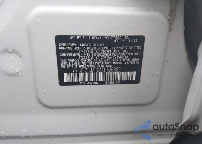 JF2SJAEC4EH526382: 44112295