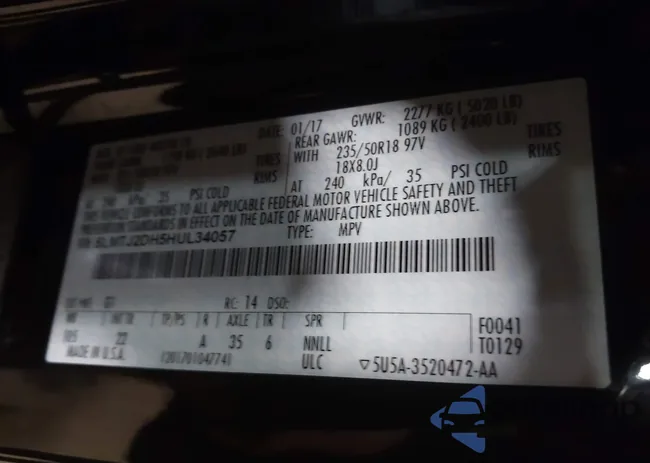 5LMTJ2DH5HUL34057: 44112394