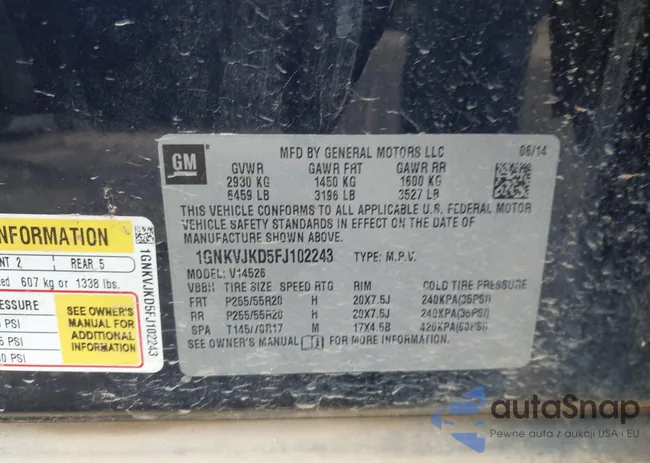 1GNKVJKD5FJ102243: 44112410